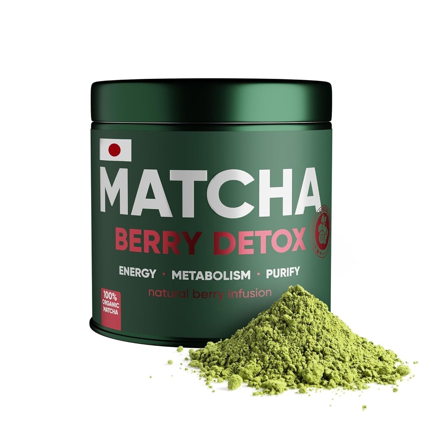 WOW TEA Matcha en poudre - poudre fine du Japon au goût frais - idéale pour le thé Matcha, les lattés ou les smoothies - sans additifs (détox)