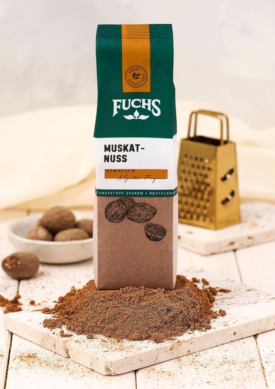 Fuchs - Noix de muscade moulue, 50 grammes Condimente Naty Shop