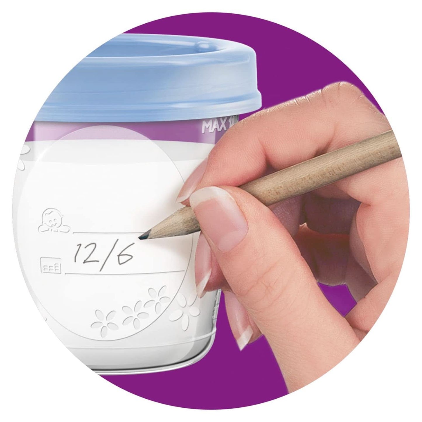 Philips AVENT SCF619/05 Table de conservation pour lait de mère, table à encre incluse Accessoires Alimentation et allaitement Bebe Naty Shop