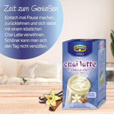 KRÜGER YOU Chai Latte Vanille Cannelle, préparation instantanée pour boissons lactées, aromatisée à la vanille et à la cannelle, 250 g (10 sachets de 25 g)