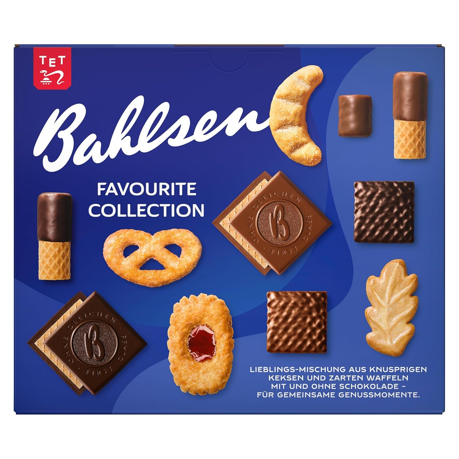 Bahlsen Favourite Collection XL 1 paquet de mélange de pâte croustillante et de gaufrettes au lait et au chocolat noir (8 x 227 g/1816 g)