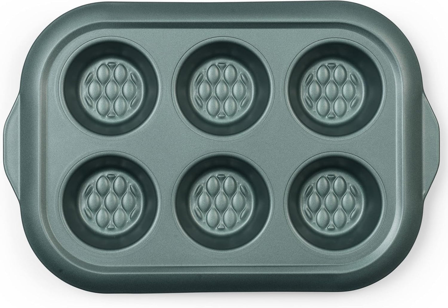 Progress BW09819G2EU7 Shimmer Kollektion, Runde Backform Aus Kohlenstoffstahl Mit Antihaftbeschichtung, Ideal For Pies, Kuchen, Torten Und Quiches, 28 cm, Vert Moules et plaques à pâtisserie Naty Shop 30Cm Muffin