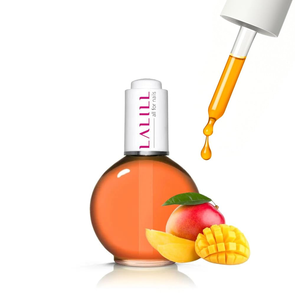 LALILL Nail Cuticle Oil 75Ml - Himbeere Nagelpflegeöl - Nagelöl Pflege Für Nägel Nagelhaut - SPA Maniküre Naildesign Hände - Vegan - Avec Pipette