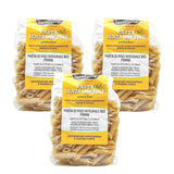 - Paste di Riso Integrale Biologica Italiana Gluten Free, Format Penne - pâtes sans gluten, farine de riz complet 100% biologique, riche en fibres, vegan, pack de 3 paquets de 350 g