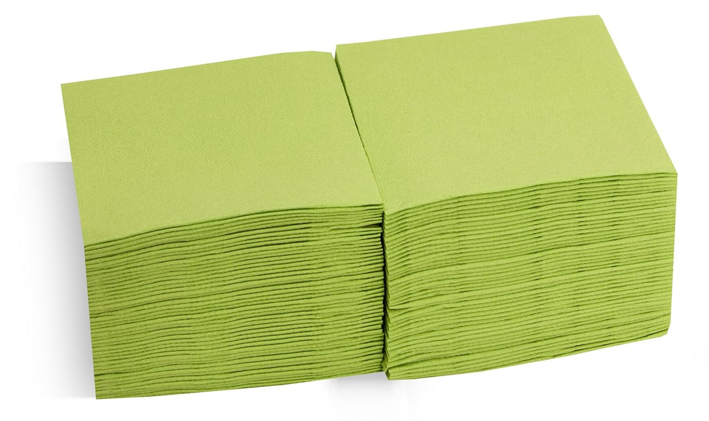 Saten Ser22104961 Cocktail, serviettes 20 X 20, 2 couches, pli 1/4, 100 serviettes, Punta-Punta, noir