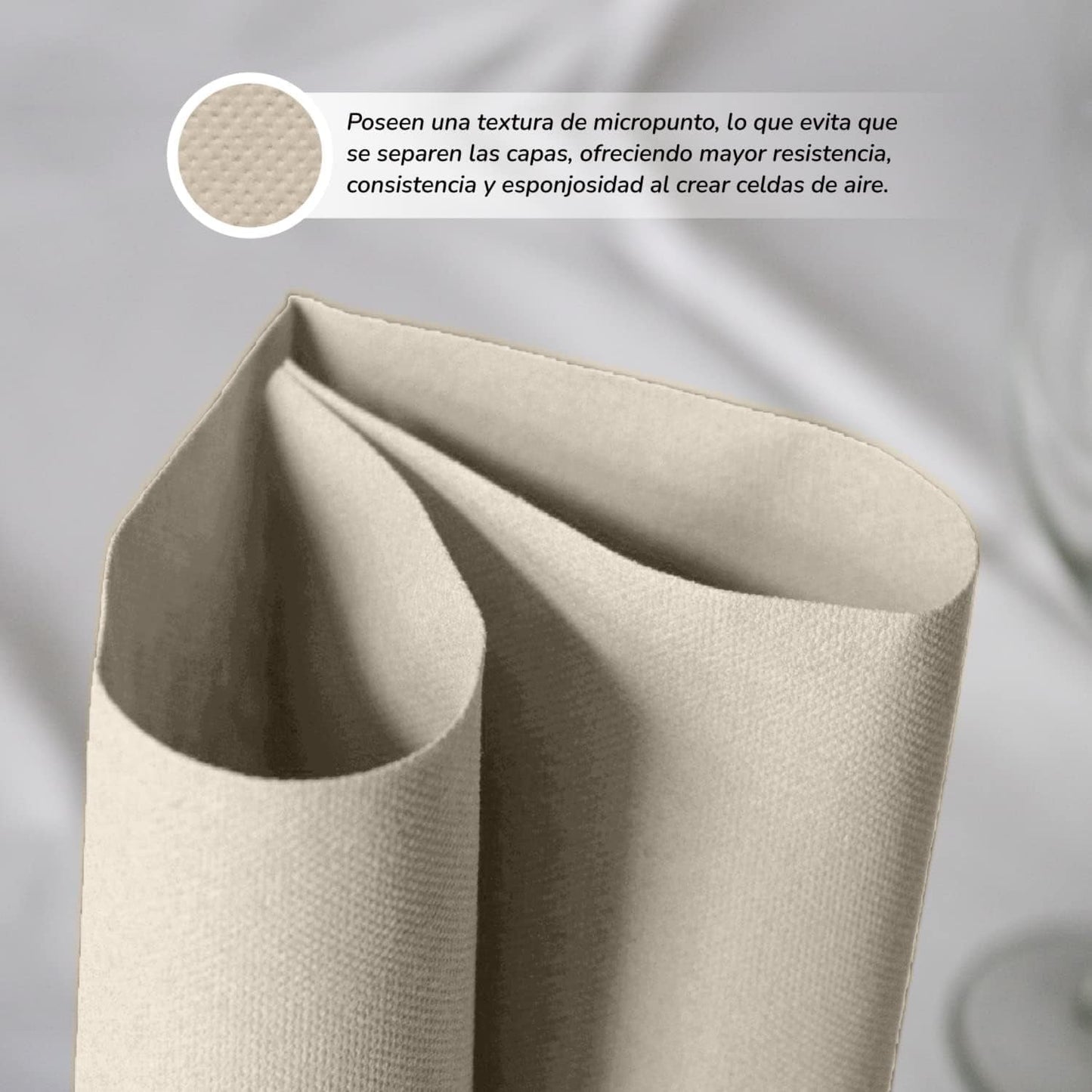 Paquet de 300 serviettes en papier cocktail, 100 % recyclables et biodégradables, porte-serviettes en acier inoxydable, serviettes écologiques, 10 x 10 cm, pliées.