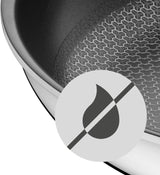 Poêle à induction WMF Profi Resist 24 cm, matériau avec revêtement multicouche, structure en nid d'abeille, poignée en acier inoxydable, casseroles et poêles allant au four Naty Shop