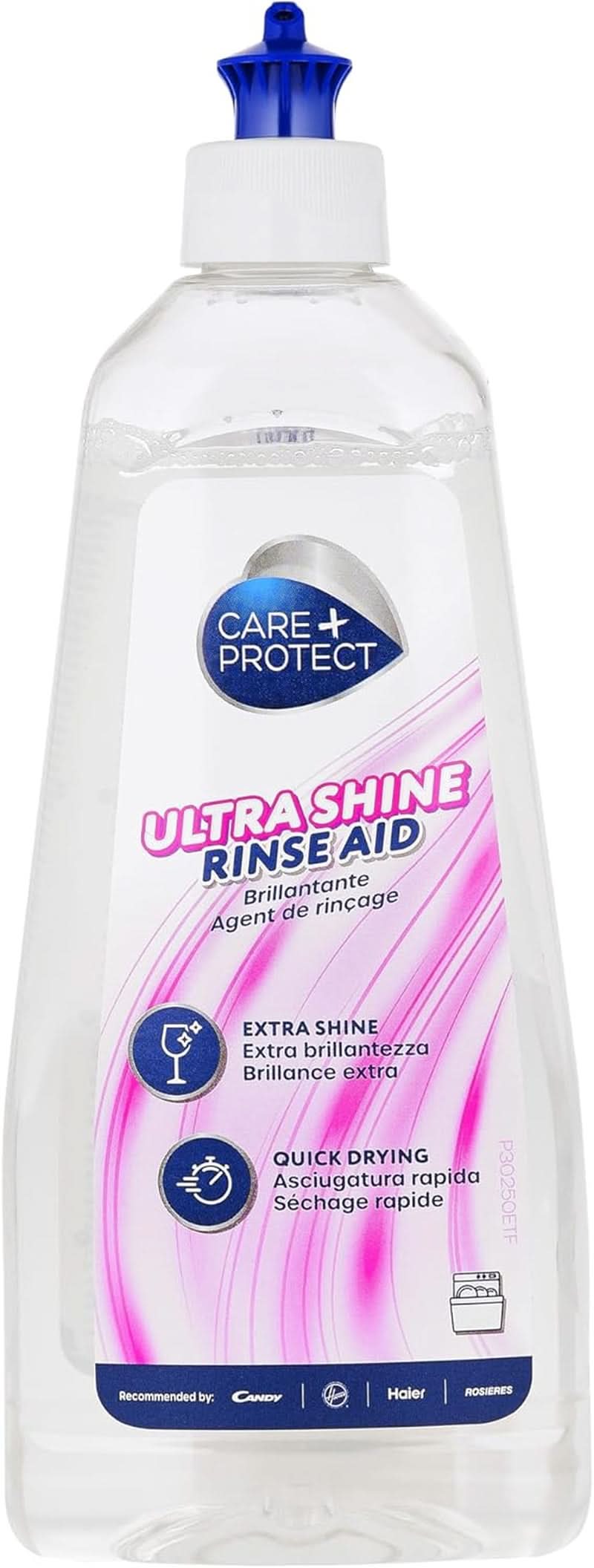 CARE + PROTECT - Produit de rinçage universel Extra Shine pour lave-vaisselle / Pour tous les lave-vaisselle / Séchage rapide / 500 ml Détergents de cuisine Naty Shop Produit de rinçage universel