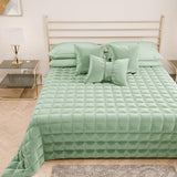PETTI Artigiani Italiani - Couvre-lit simple, couvre-lit double face, couvre-lit à ressorts, bleu nuit, blanc, 100% Made in Italy