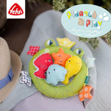 Filet de bain grenouille Fehn - Jouet de bain pour bébé pour baignoire - Jouet aquatique flottant pour un bain joyeux - Jouet de bain pour bébés et jeunes enfants à partir de 0 mois Jouets pour bébés Naty Shop