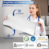 Oreiller orthopédique ergonomique pour douleurs cervicales, oreiller en mousse à mémoire de forme abdominale, oreiller anti-ronflement pour hommes et femmes (62 x 34,5 x 12/8 cm) Oreillers orthopédiques cervicaux Naty Shop