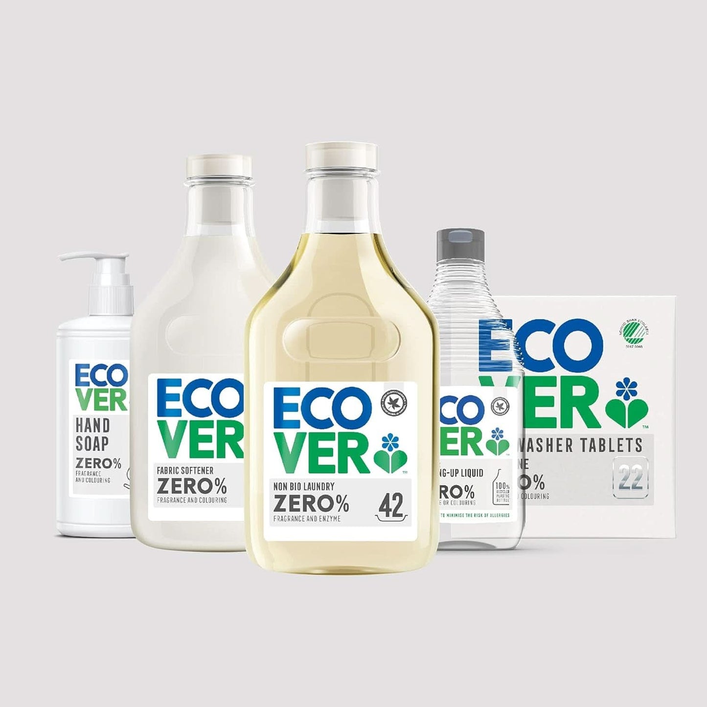 Ecover ZERO All-In-One, capsules pour lave-vaisselle (25 comprimés/500 grammes) Détergents de cuisine Naty Shop