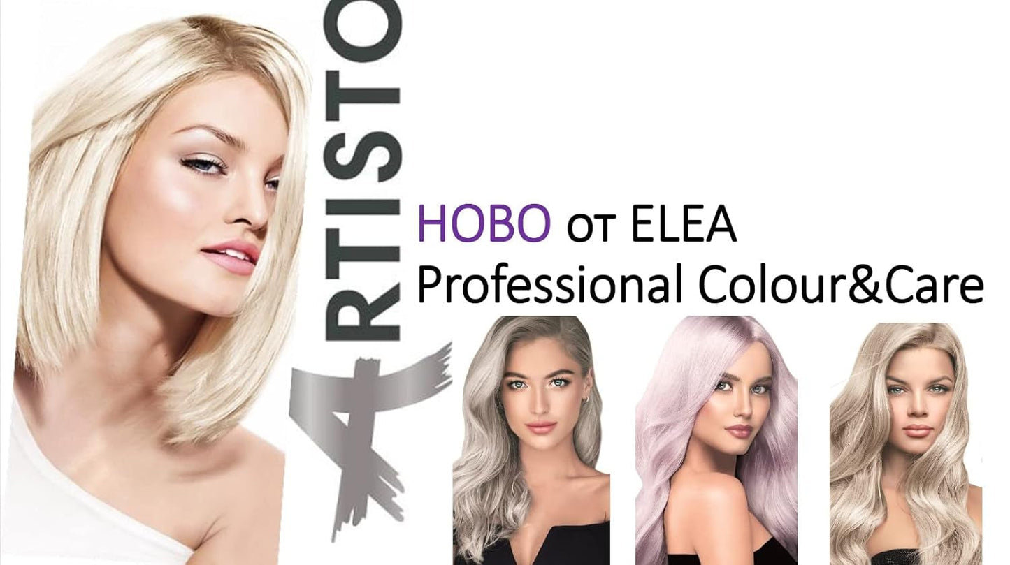 Color & Care Coloration permanente 120 ml, résultat professionnel, couvrant les cheveux gris, enrichie en complexes de soins huileux - Coloration longue durée (10.1 Blond cendré super clair) Teinture cheveux Naty Shop