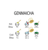 Thé vert Umami Bio Genmaicha issu des cultures japonaises, 100g - Feuilles de thé au riz frit -