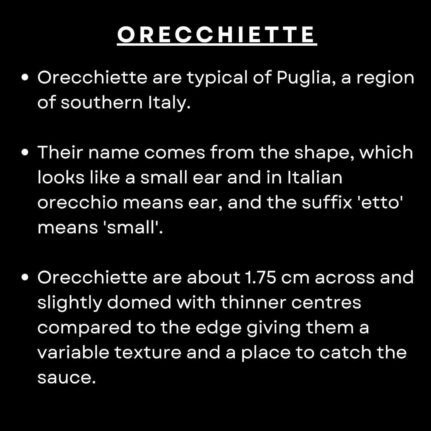 Pâtes Orecchiette, 500 g