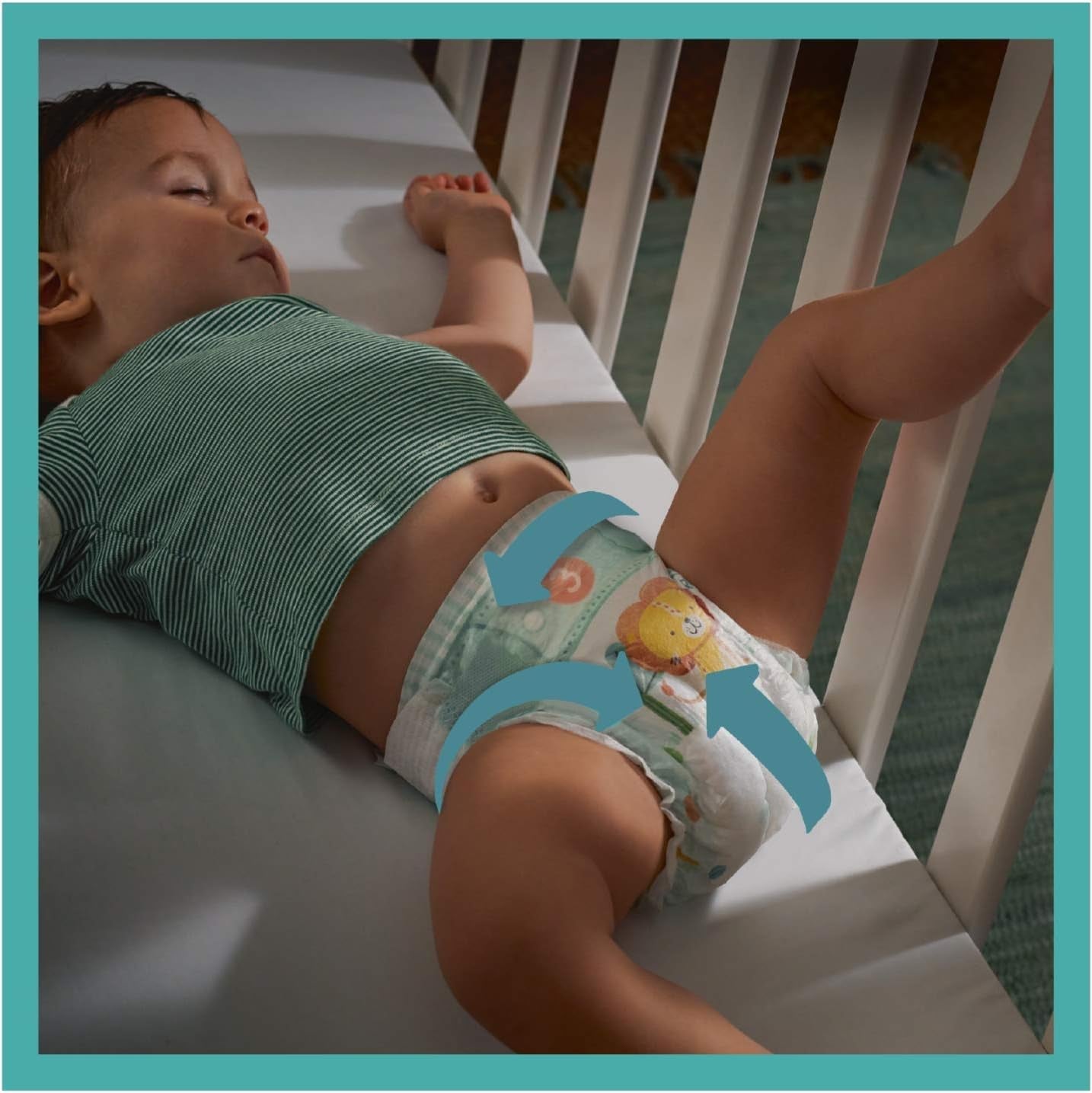 Couches Pampers pour bébés taille 5 (11-16 kg), 24 pièces, jusqu'à 12 heures de protection contre les fuites