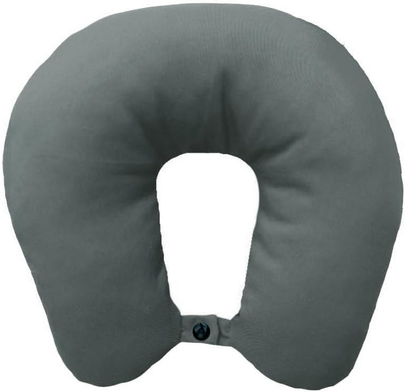 Lemos Home Oreiller cervical avec rembourrage en microfibre, oreiller de soutien du cou, oreiller de voyage confortable pour avion, voiture, bureau, idéal pour le camping, les vacances et les gadgets de voyage (vert menthe)