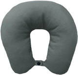 Lemos Home Oreiller cervical avec rembourrage en microfibre, oreiller de soutien du cou, oreiller de voyage confortable pour avion, voiture, bureau, idéal pour le camping, les vacances et les gadgets de voyage (vert menthe)