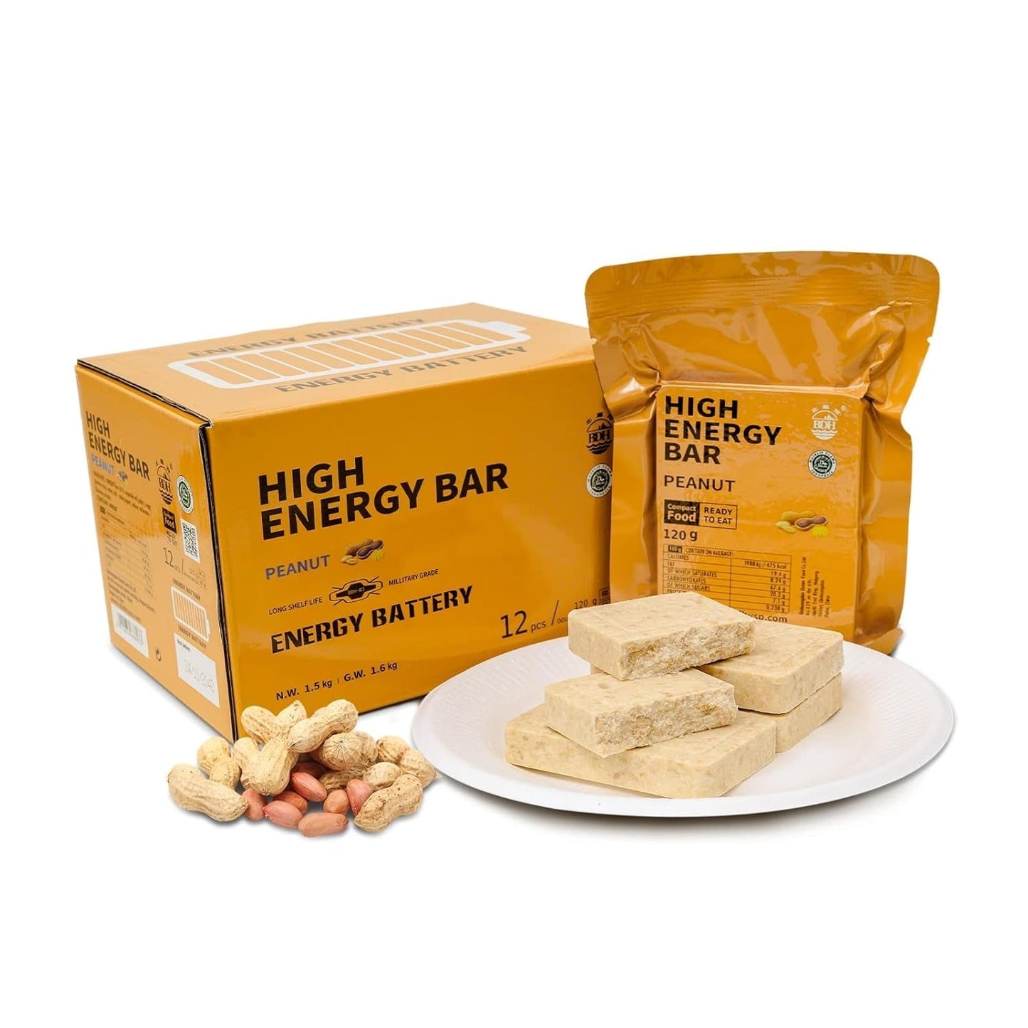 Barres d'urgence Tablettes de survie au goût de chocolat pour les activités de plein air Camping Urgence Blizzard Tremblement de terre Kit de préparation longue durée 12 pièces
