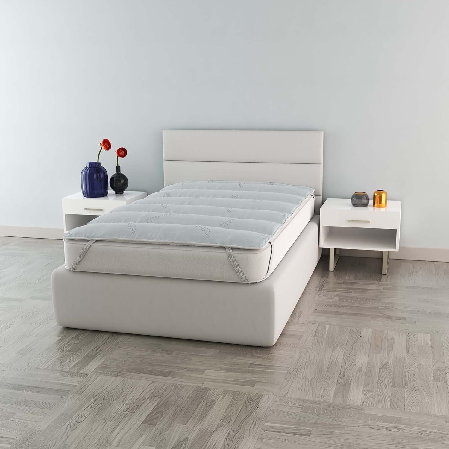 MB Home Italia, Topper, Thermocontrol, Double 160X195 Cm Couettes et couettes Naty Shop Petit double 120X195 Cm Biocéramique