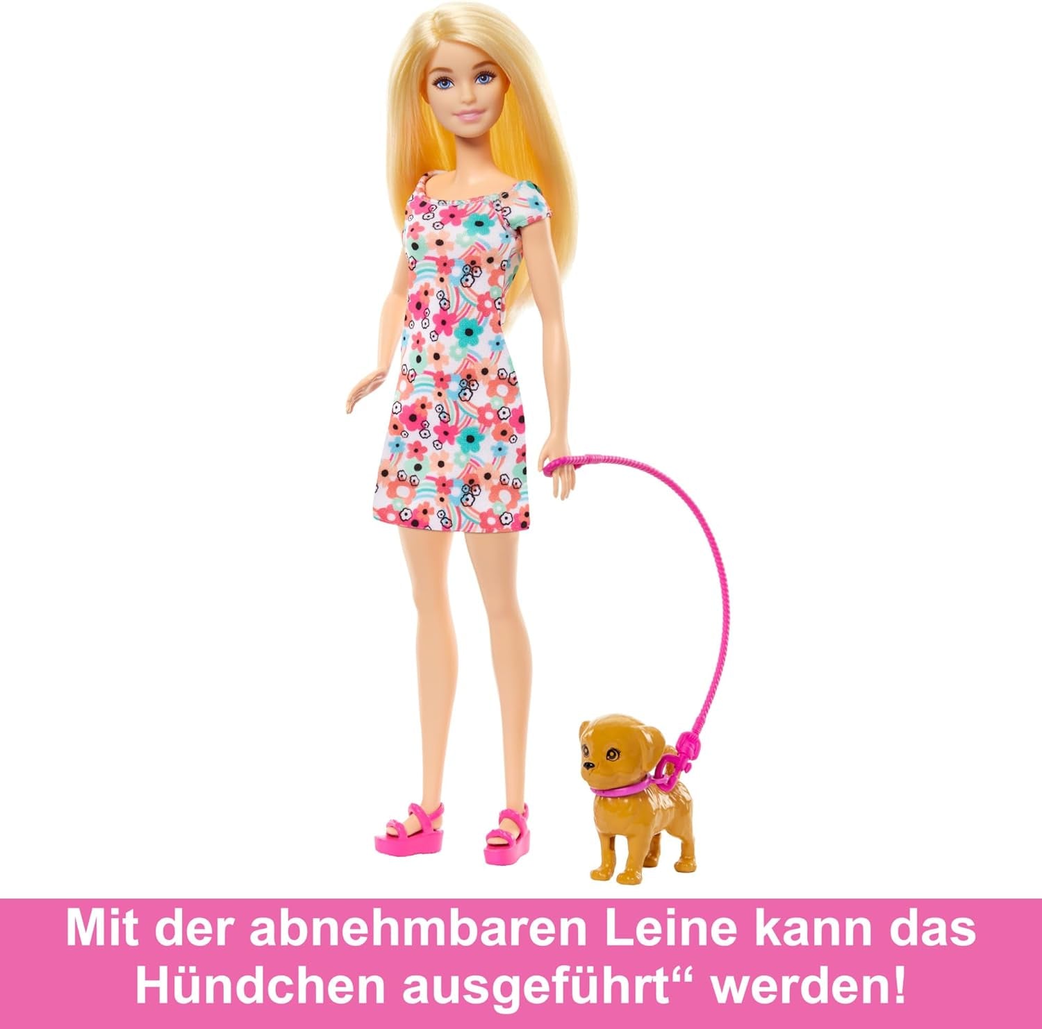 Barbie Dog Duo Poupée et accessoires, y compris petit chien et grand chien avec fauteuil roulant, laisse, bol de nourriture, lit pour animal de compagnie et os à friandises, 3 ans et plus, HTK37 Naty Shop Dolls