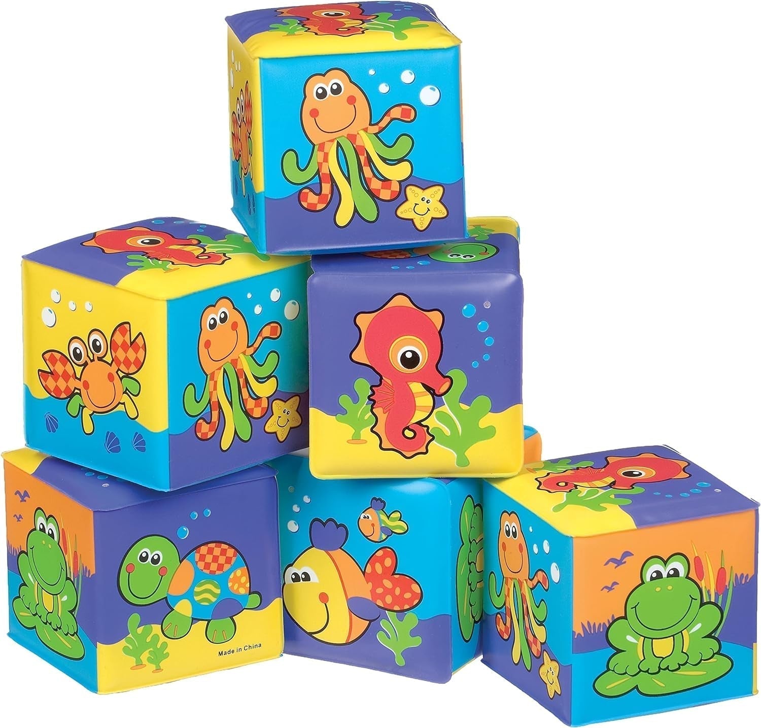 Livre de bain Playgro - Jouets aquatiques - Jouets pour enfants - Jouets - Tout-petits - Jouets aquatiques pour enfants - Livre de bain pour enfants - Jouets colorés Bebe Naty Shop Cube de bain