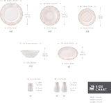 Karaca Elegance Bone Siena Service de table pour 12 personnes, service de table moderne en porcelaine, service de table avec bols à soupe, plateau de service, assiettes creuses, assiettes à dessert – Blanc et doré