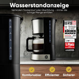 Machine à café expresso avec filtre Clatronic® | pour 12-14 tasses | Machine à café expresso avec filtre | Boîtier en acier inoxydable | Anti-goutte | Expresso | Machine à café expresso avec filtre | 800W | KA 3808
