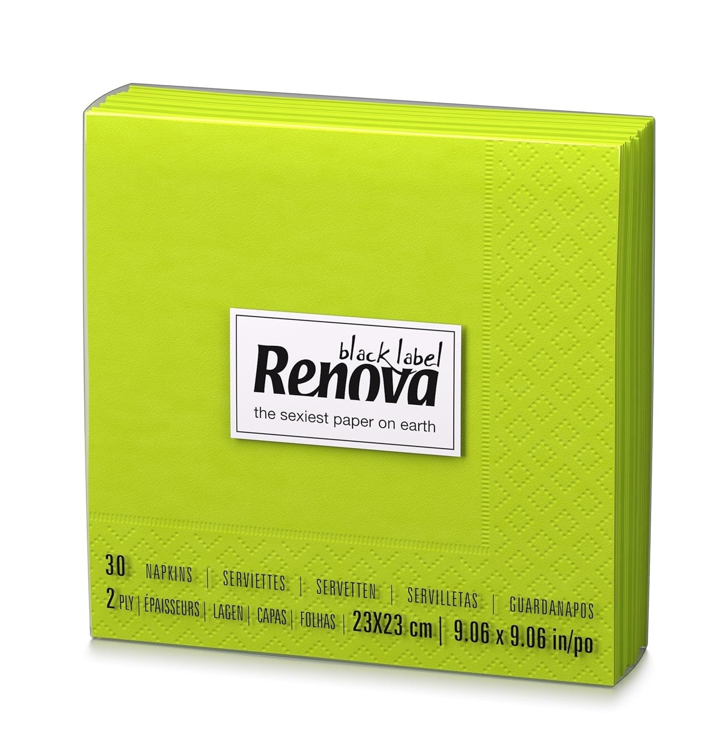 Serviettes en papier Renova Cocktail Vert - 30 Serviettes