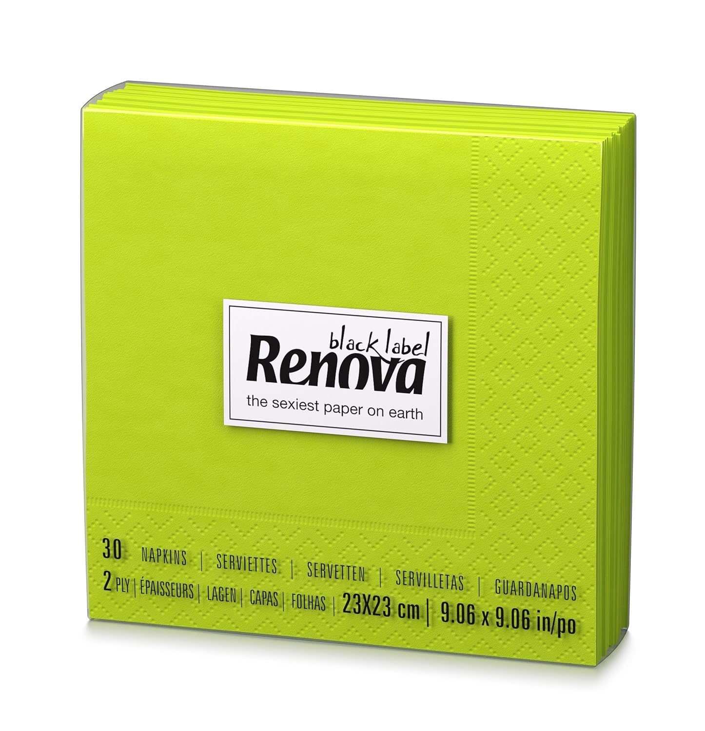 Serviettes en papier Renova Cocktail Vert - 30 Serviettes