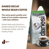 Danesi Decafeinato (décaféiné), haricots, 1 paquet (1 x 1 kg)