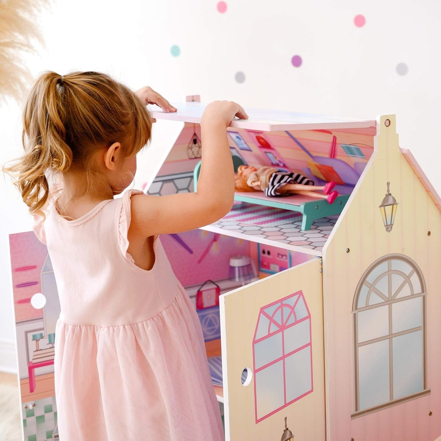 Olivias Little World Glasshouse Kids Maison de poupée 12" et 10 accessoires de poupée 3,5" Multi Td-12518D Maisons de poupées Naty Shop