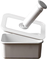 Boîte de conservation sous vide émaillée | XL| 1,85L | 23,5 x 17,5 x 7 cm | garde les aliments frais beaucoup plus longtemps | protège les aliments contre les bactéries et les infestations fongiques | sans pompe à vide Boîtes de conservation Naty Shop Flat Medium