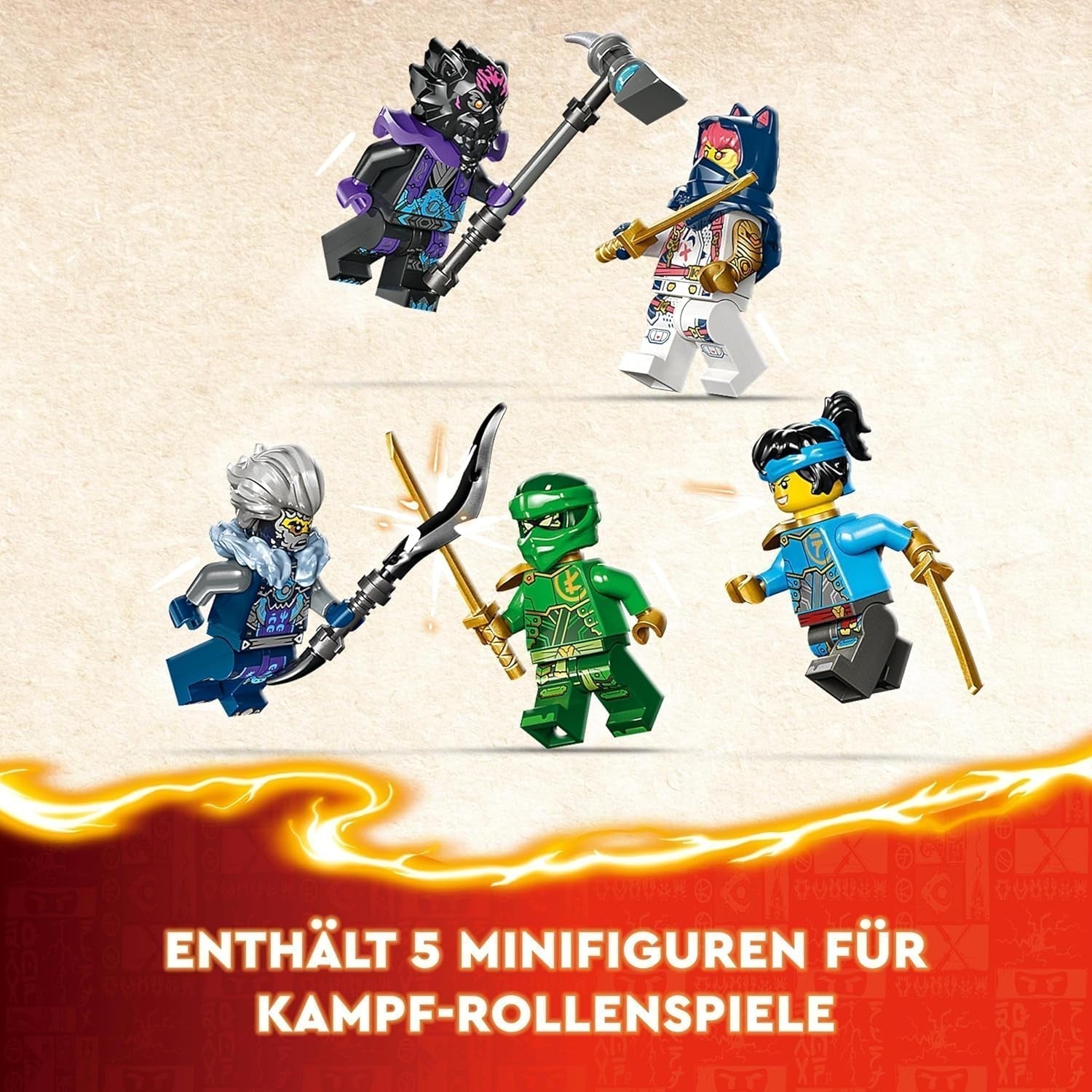 LEGO NINJAGO Egalt Dragon Master, Ninja Set avec Dragon Toy et 5 figurines dont Lloyd et NYA, Dragon Master, cadeau pour garçons et filles à partir de 8 ans 71809 Jeux de construction Beuche den LEGO-Store