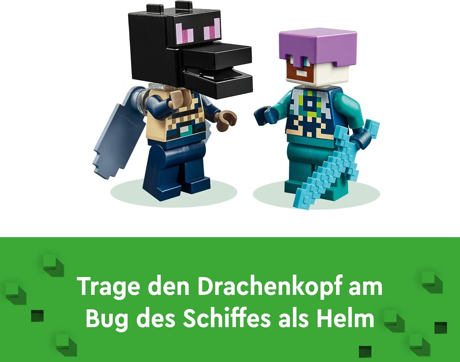 LEGO Minecraft The End Dragon et The End Ship Ensemble de jeu d'action et de découverte Jeu vidéo Ensemble d'aventure Cadeau pour garçons et filles de 8 ans 21264 Ensembles de construction Beuche den LEGO-Store