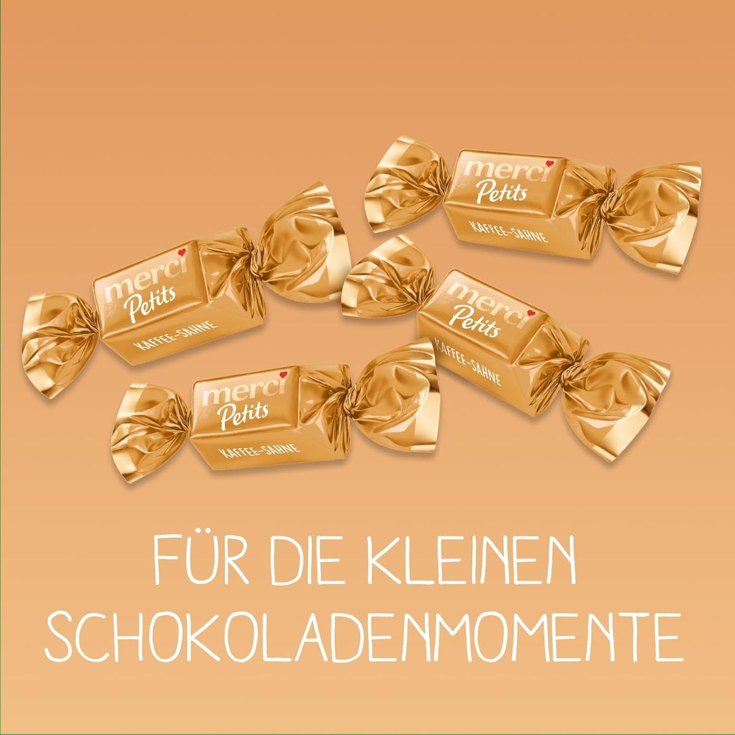 Merci Petits Crème au Café - 12 x 125 g - Petits Pralinés au Chocolat Blanc sur Chocolat Fin avec Crème au Café - Pralinés au Chocolat Emballés Individuellement
