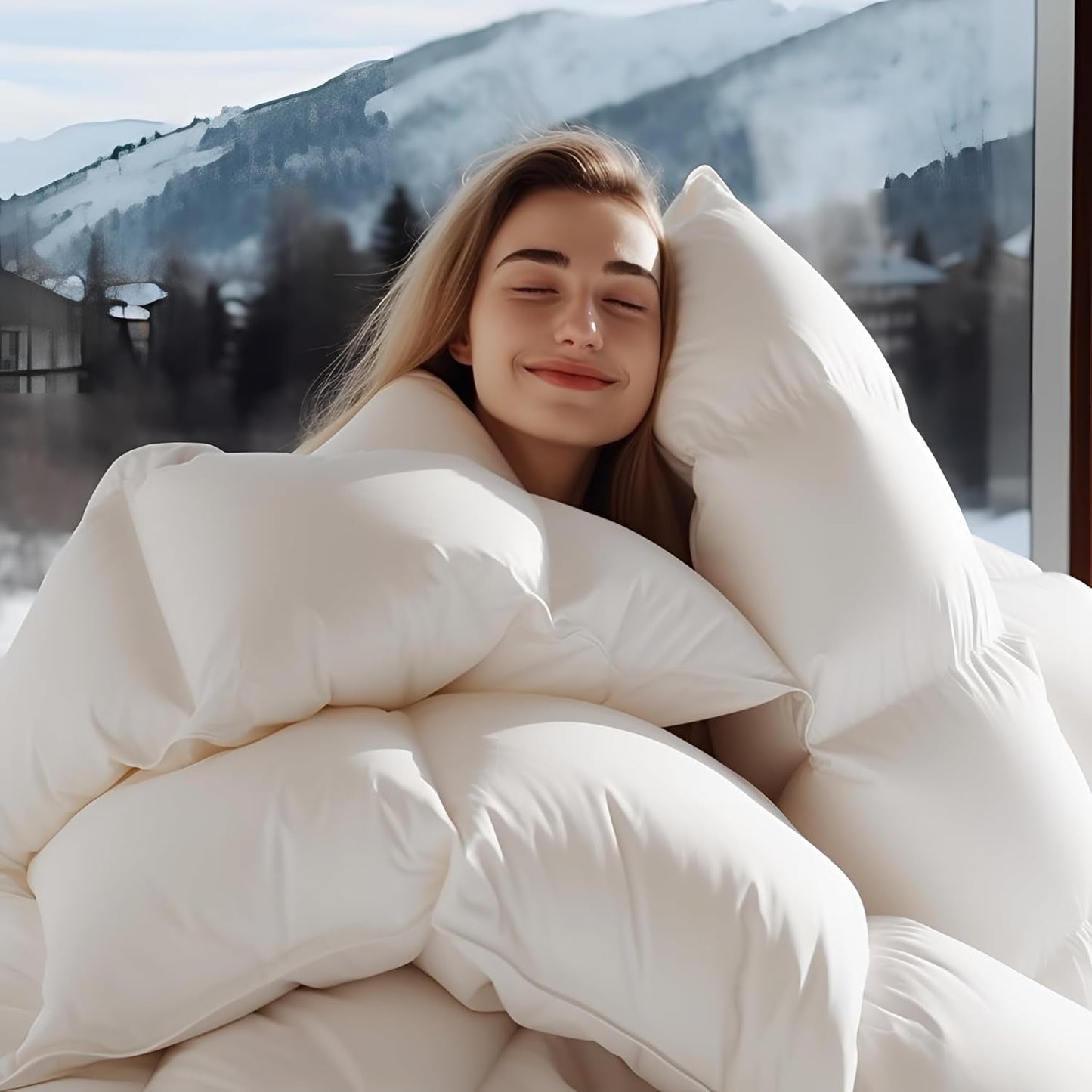 Couette Duvet 135X200 Toutes Saisons 100% Coton Couette 4 Saisons 135 X 200 Avec Duvet D'oie Et Plumes Haute Moelleuse 3D Baffle Box Couettes Et Couettes Chaleur Moyenne Naty Shop Simple 135 X 200 Cm