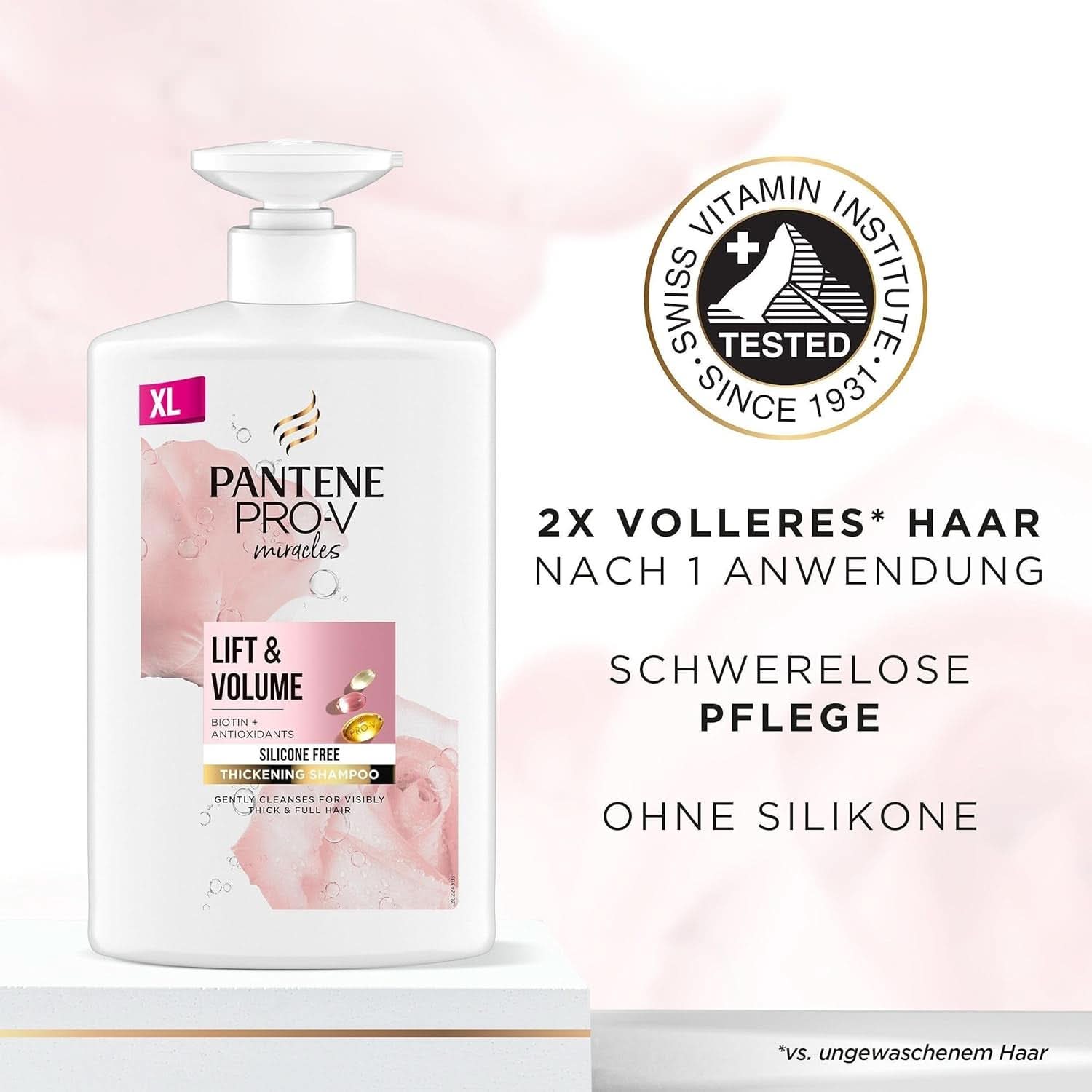 Pantene Pro-V Miracles Lift'N'Volume, XXL, 1 litre Naty Shop Douche et bain
