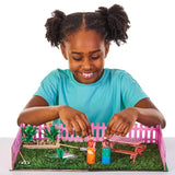 Baker Ross FN256 Mini maison de poupée de jardin en bois - 1 paquet de kit de maison de poupée pour enfants Kit d'artisanat