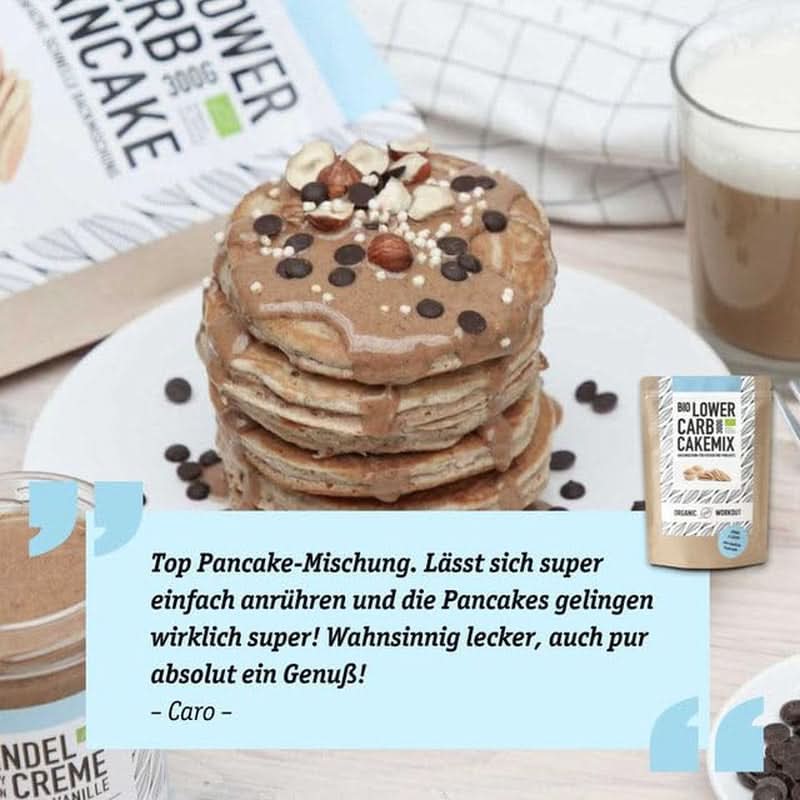 MÉLANGE À GÂTEAU À LA VANILLE FAIBLE EN Glucides - préparation à gâteau ou à crêpes biologique, sans gluten, riche en protéines Naty Shop Kitchen