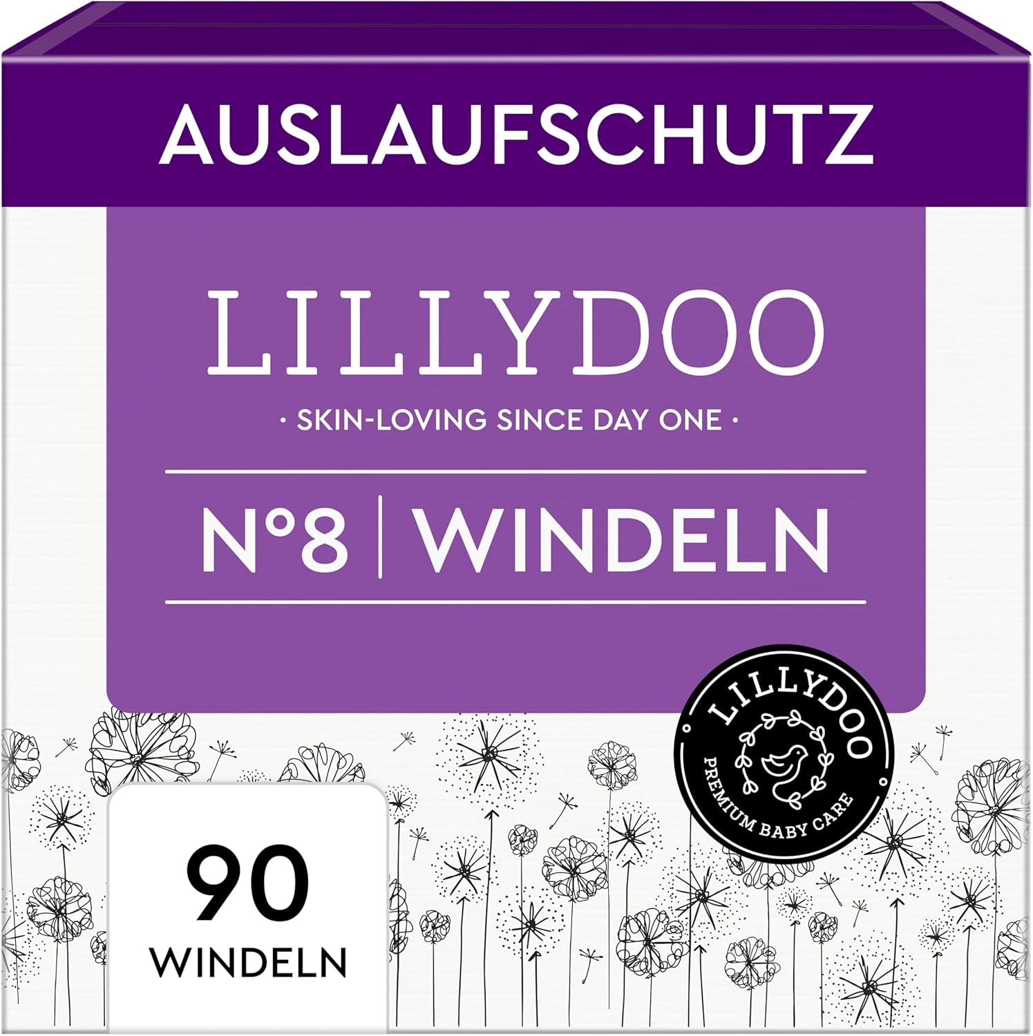 LILLYDOO Couches pour bébé respectueuses de la peau - Taille 3 (6-10 kg), 29 pièces, protection fiable contre les fuites, douces, sans parfum et sans lotion pour peaux sensibles, testées dermatologiquement