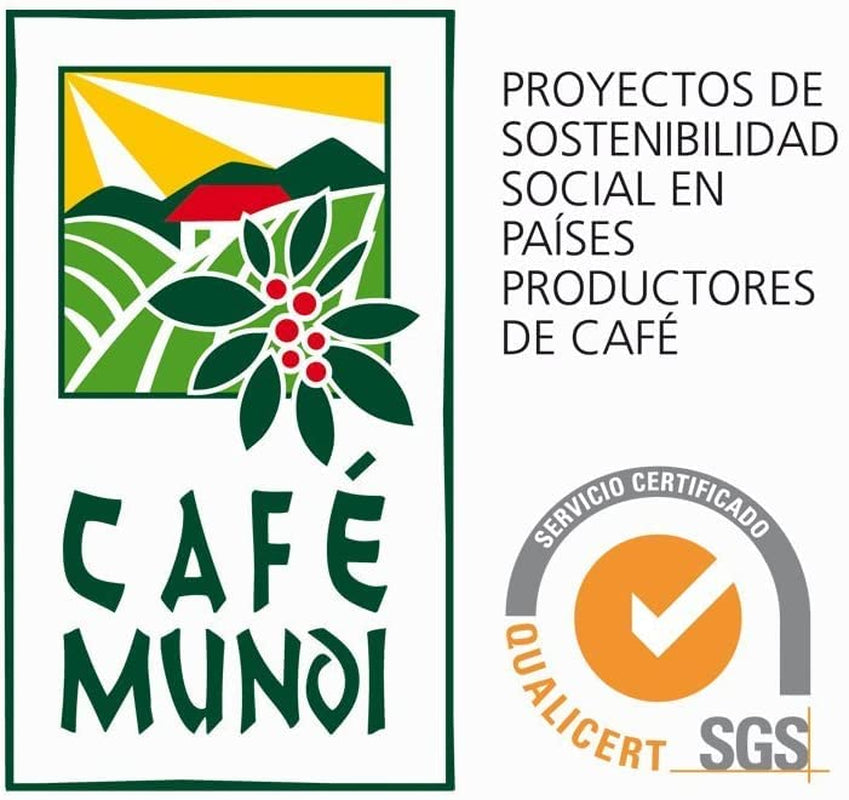 Café en grains décaféiné 1 kg naturel 100% - Espresso Goût intense de Colombie et du Brésil.