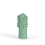Anneau de dentition en caoutchouc naturel biologique pour bébé, gomme de massage, sans BPA, souple, favorise la motricité fine, conception de dinosaure (639-V1), brosse à dents en caoutchouc naturel