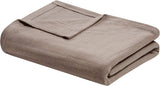 Madison Park Freshspun Wicker Twin Couverture en coton gris pour lits et couettes Madison Park Kaki Twin