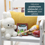 HEJ LØNNE lot de 2 cloches en bois - Maracas pour enfants - instrument de musique en bois pour favoriser la motricité, la coordination et le comportement social - cloche en bois pour enfants - jouet pour enfants Jouets Bebe Naty Shop