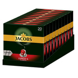Capsules de café Lungo Classico, intensité 6 sur 12, 10 x 20 tasses & Capsules de café Espresso Ristretto, intensité 12 sur 12, 200 capsules compatibles Nespresso®*, 10 x 20 tasses