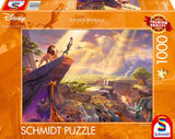 Schmidt Spiele 59673 Thomas Kinkade, Disney, Le Roi Lion, puzzle 1000 pièces Puzzle Naty Shop Single