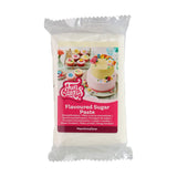 Fondant Funcakes aromatisé à la meringue : Facile à utiliser, onctueux, flexible, doux et malléable, parfait pour la décoration de gâteaux, casher et sans gluten. 1kg