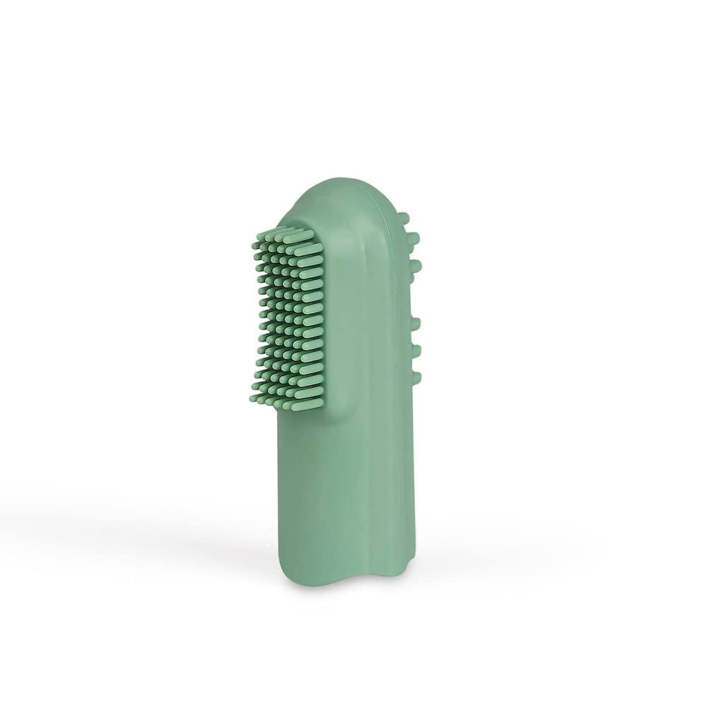 Anneau de dentition en caoutchouc naturel biologique pour bébé, gomme de massage, sans BPA, souple, favorise la motricité fine, conception de dinosaure (639-V1), brosse à dents en caoutchouc naturel