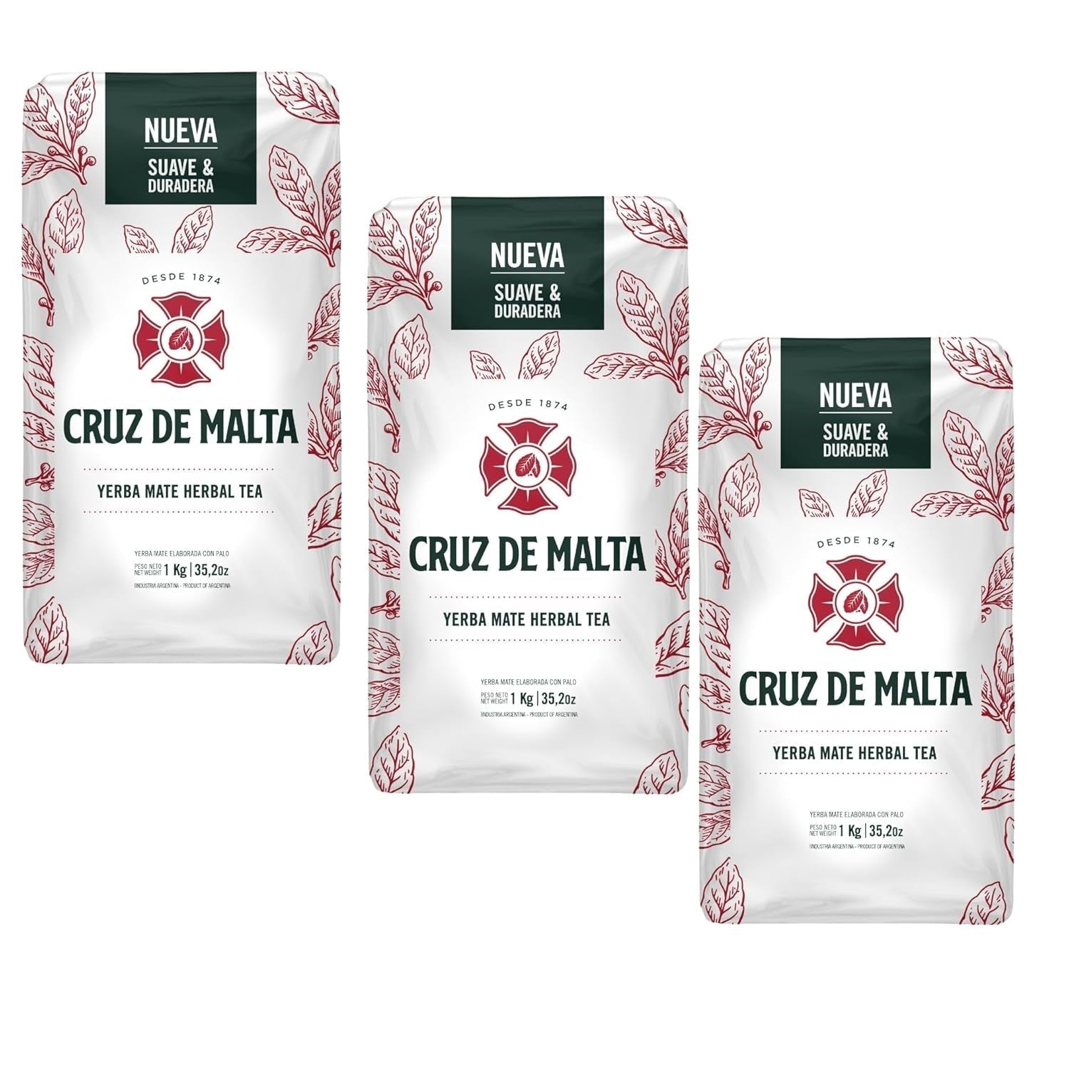 Thé maté argentin avec morceaux de tiges, 1 kg.